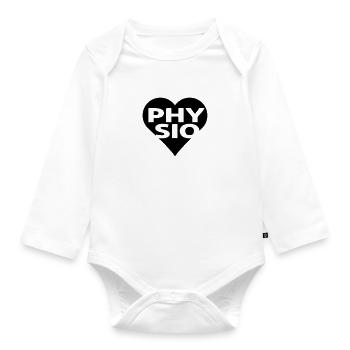 PHYSIO - Baby Bio-Langarm-Body - Weiß - Vorne