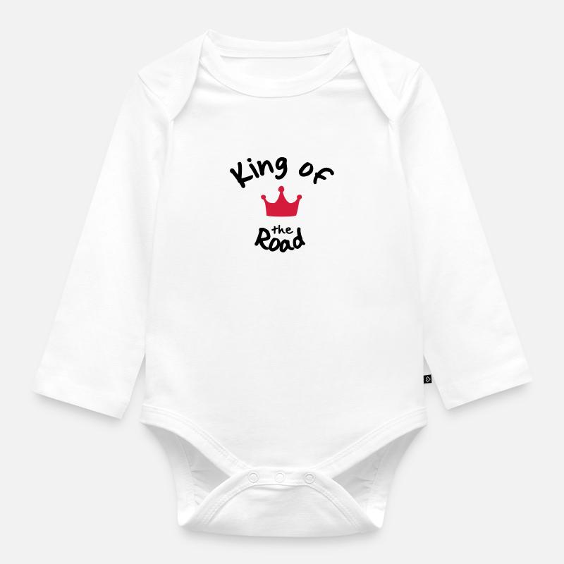 Biker - Body Bébé bio manches longues - blanc