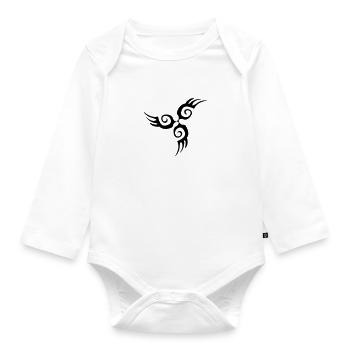 tribal - Body Bébé bio manches longues - blanc - Devant