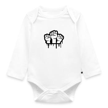 Revolution Graffiti - Body Bébé bio manches longues - blanc - Devant