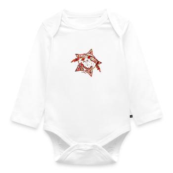 Army - Organic Longsleeve Baby Bodysuit - white - Front