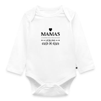 Mamas Liebling - Baby Bio-Langarm-Body - Weiß - Vorne