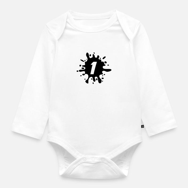 1 - Body Bébé bio manches longues - blanc