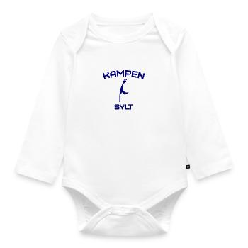 Sylt - North Sea - Germany - Kampen - Island - Organic Longsleeve Baby Bodysuit - white - Front
