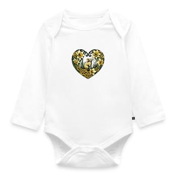 Rodent Love - Organic Longsleeve Baby Bodysuit - white - Front