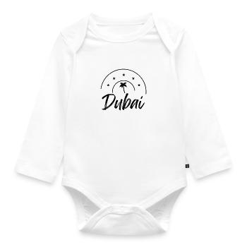 Dubaï - Body Bébé bio manches longues - blanc - Devant