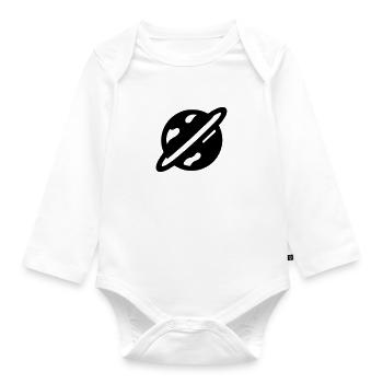 Planet - Organic Longsleeve Baby Bodysuit - white - Front