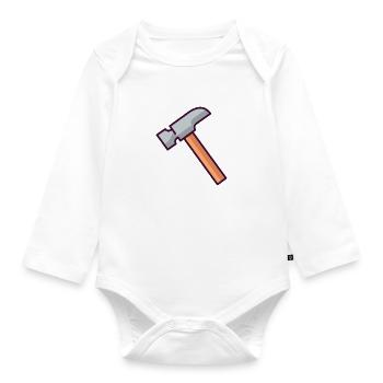 Hammer - Baby Bio-Langarm-Body - Weiß - Vorne
