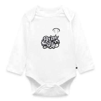 PARAGLIDING SPORTS | GRAFFITI STYLE - Organic Longsleeve Baby Bodysuit - white - Front
