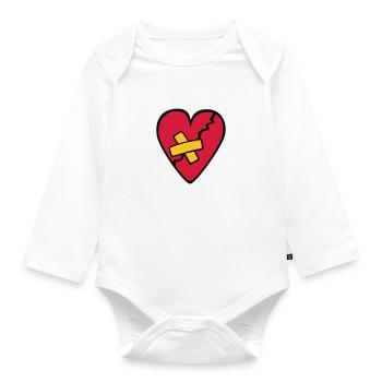 CoeurBrisé - Organic Longsleeve Baby Bodysuit - white - Front