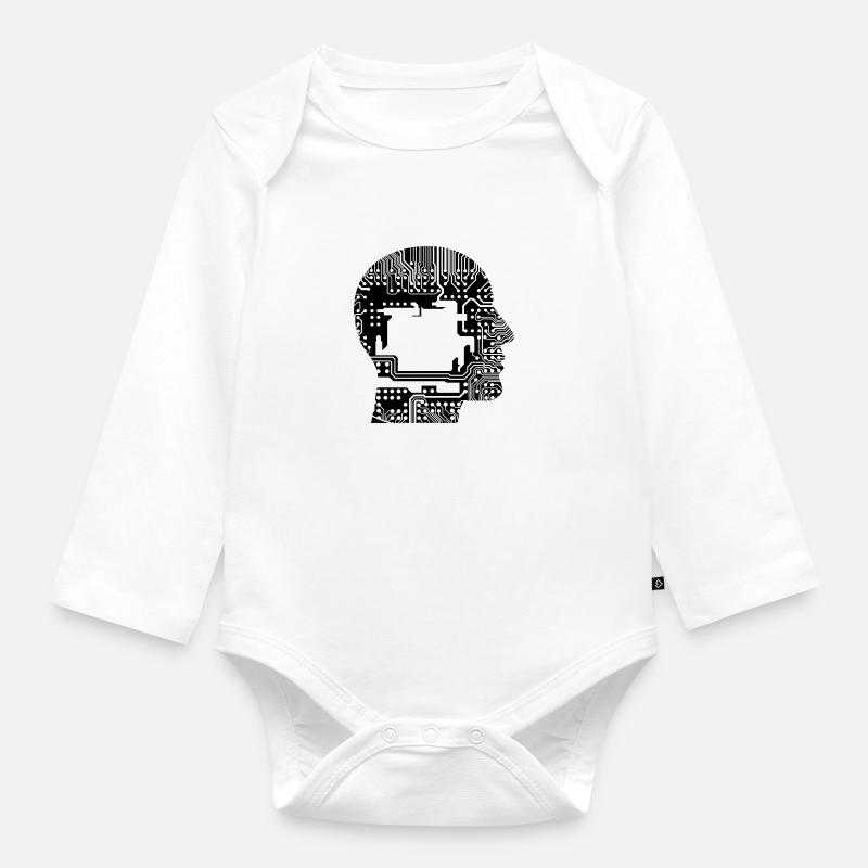 Chef de circuits - Body Bébé bio manches longues - blanc