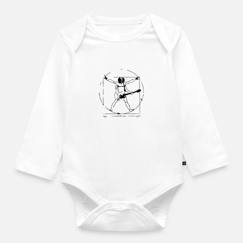 Da Vinci Rock - Baby Bio-Langarm-Body - Weiß