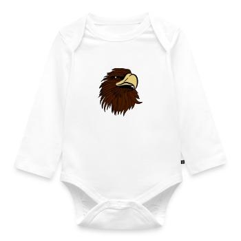 Eagle Bald Eagle - Organic Longsleeve Baby Bodysuit - white - Front