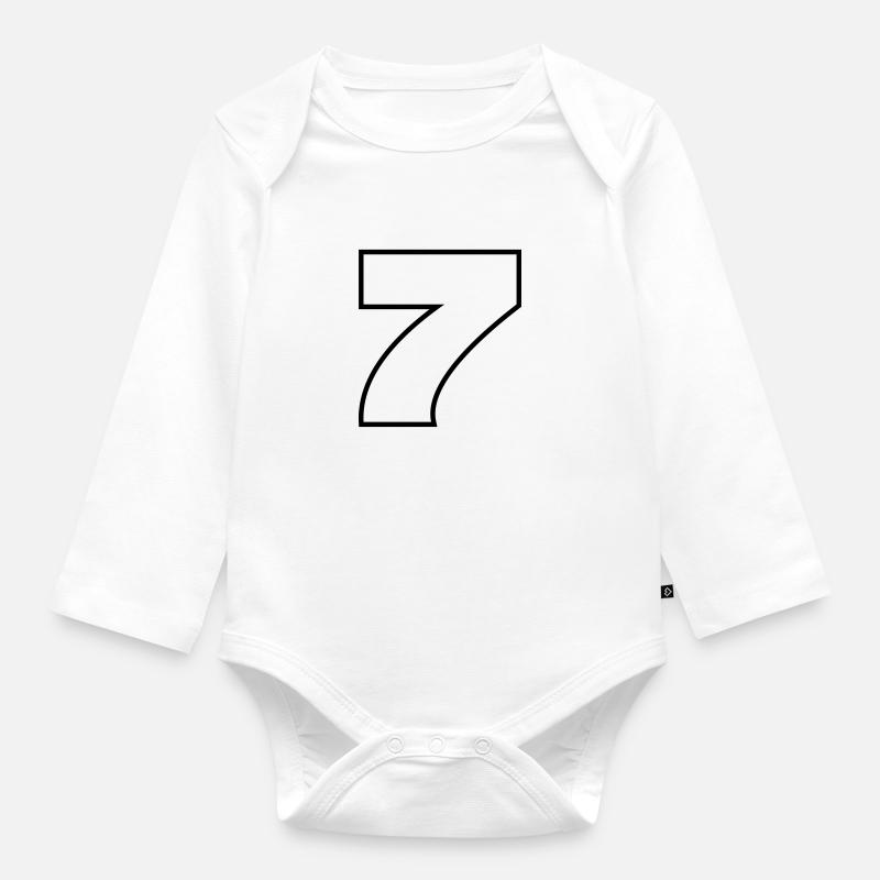 7 - Baby Bio-Langarm-Body - Weiß