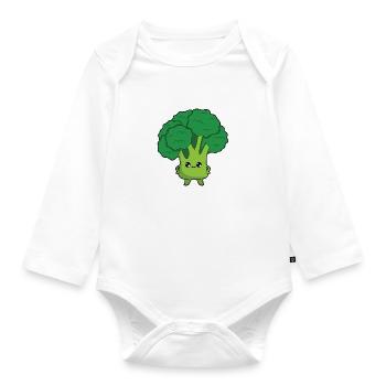 broccoli - Organic Longsleeve Baby Bodysuit - white - Front