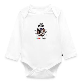 Ready To Smash Second Grade - Organic Longsleeve Baby Bodysuit - white - Front