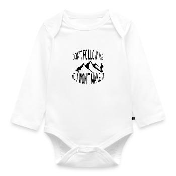 Climbing - Organic Longsleeve Baby Bodysuit - white - Front