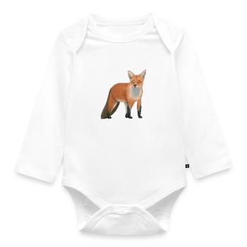 small tortoiseshell - Organic Longsleeve Baby Bodysuit - white - Front