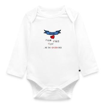 ich bin klein und süß - Baby Bio-Langarm-Body - Weiß - Vorne