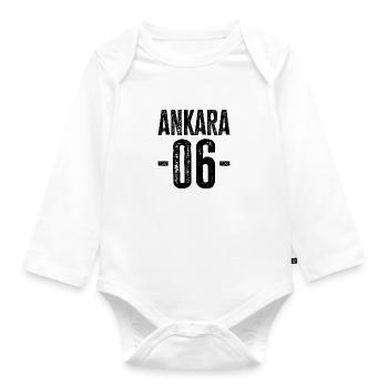 Ankara 06 – Stolz auf die Hauptstadtregion - Baby Bio-Langarm-Body - Weiß - Vorne