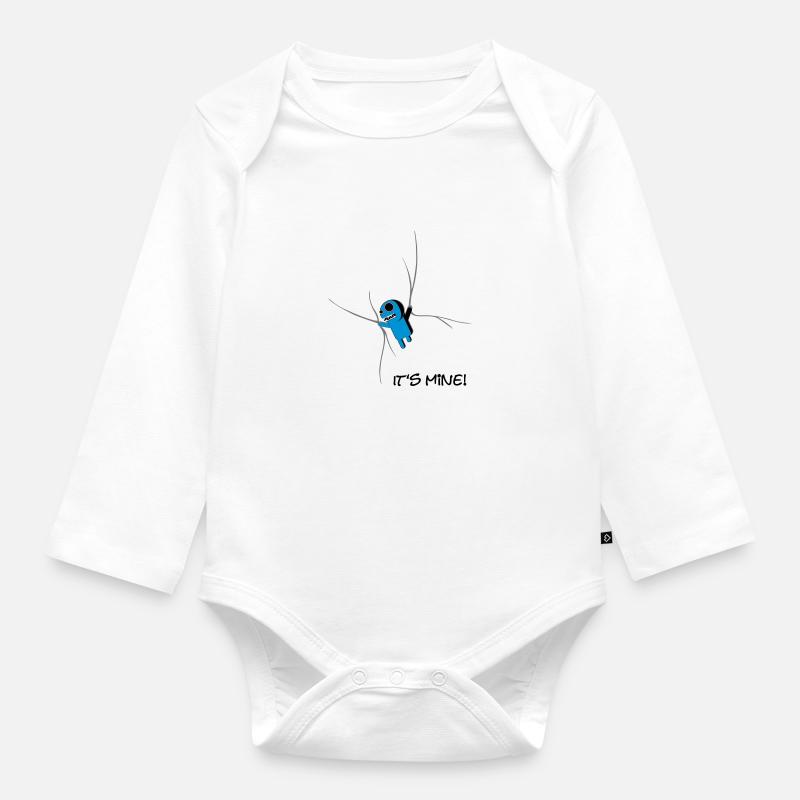 it_is_mine - Body Bébé bio manches longues - blanc