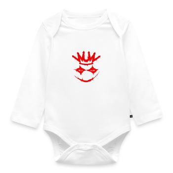 wuw joker - Organic Longsleeve Baby Bodysuit - white - Front