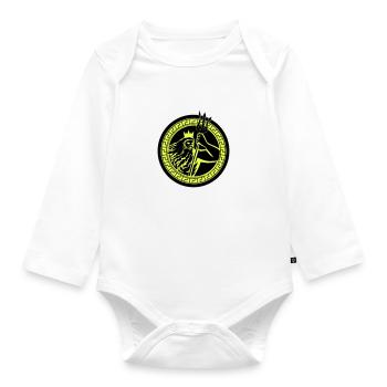 poseidon triton - Baby Bio-Langarm-Body - Weiß - Vorne