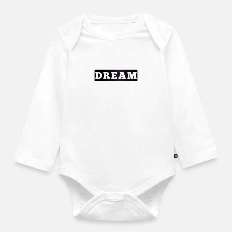 TRAUM 5 - Baby Bio-Langarm-Body - Weiß