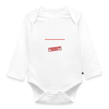 Bauherr Bauleiter Richtfest - Baby Bio-Langarm-Body - Weiß - Vorne