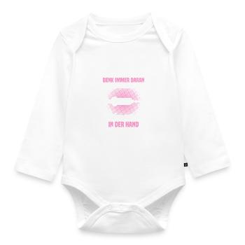Arzthelferin Krankenschwester Ärztin - Baby Bio-Langarm-Body - Weiß - Vorne