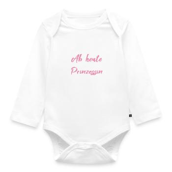 Prinzessin Fahrprüfung Führerschein bestanden - Baby Bio-Langarm-Body - Weiß - Vorne