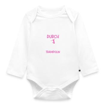 Lass mich durch Trampolinspringer Trampolin - Baby Bio-Langarm-Body - Weiß - Vorne