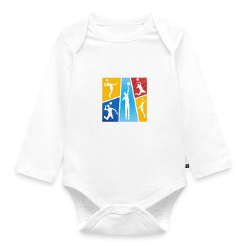 Fistball Fistball Player - Organic Longsleeve Baby Bodysuit - white - Front