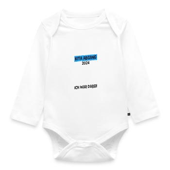 Kita Departure Kita Graduate 2024 - Organic Longsleeve Baby Bodysuit - white - Front