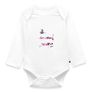 Good friend Schlammlauf Mud Run Muddy Race - Baby Bio-Langarm-Body - Weiß - Vorne
