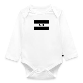 Autriche / Drapeau tactique autrichien - AUT - Body Bébé bio manches longues - blanc - Devant