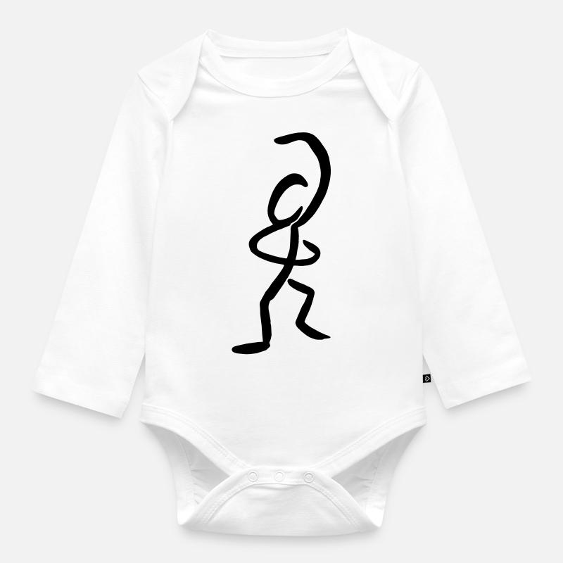 Danseur - Body Bébé bio manches longues - blanc