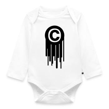 Copyright - Baby Bio-Langarm-Body - Weiß - Vorne