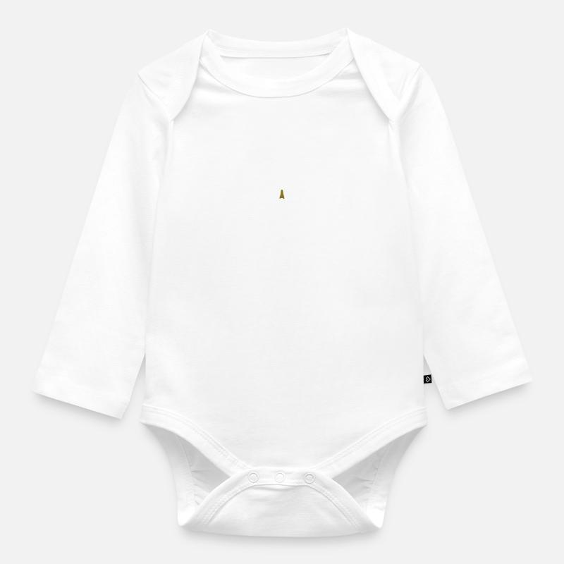 collier _de_ perles_c1 - Body Bébé bio manches longues - blanc