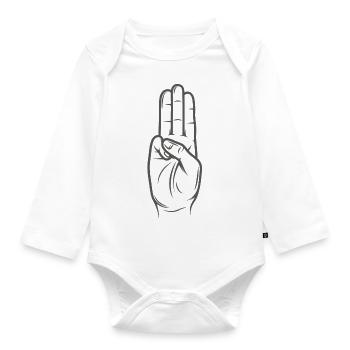 Tribute von Panem - Hunger Games - Organic Longsleeve Baby Bodysuit - white - Front