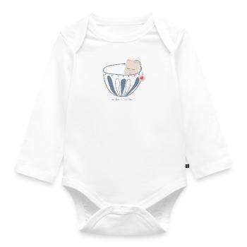 Teatime - Organic Longsleeve Baby Bodysuit - white - Front