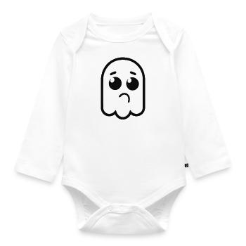 Symbol Minimalismus - Baby Bio-Langarm-Body - Weiß - Vorne