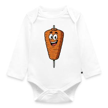 Döner Comic - Body Bébé bio manches longues - blanc - Devant