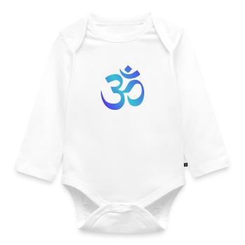 OM - Baby Bio-Langarm-Body - Weiß - Vorne