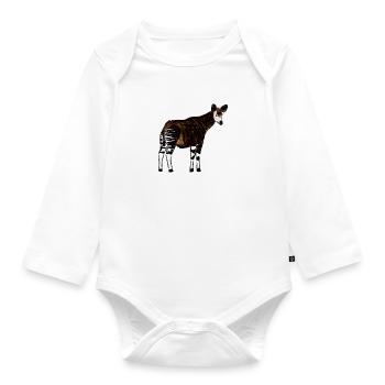 Okapi I - Body Bébé bio manches longues - blanc - Devant