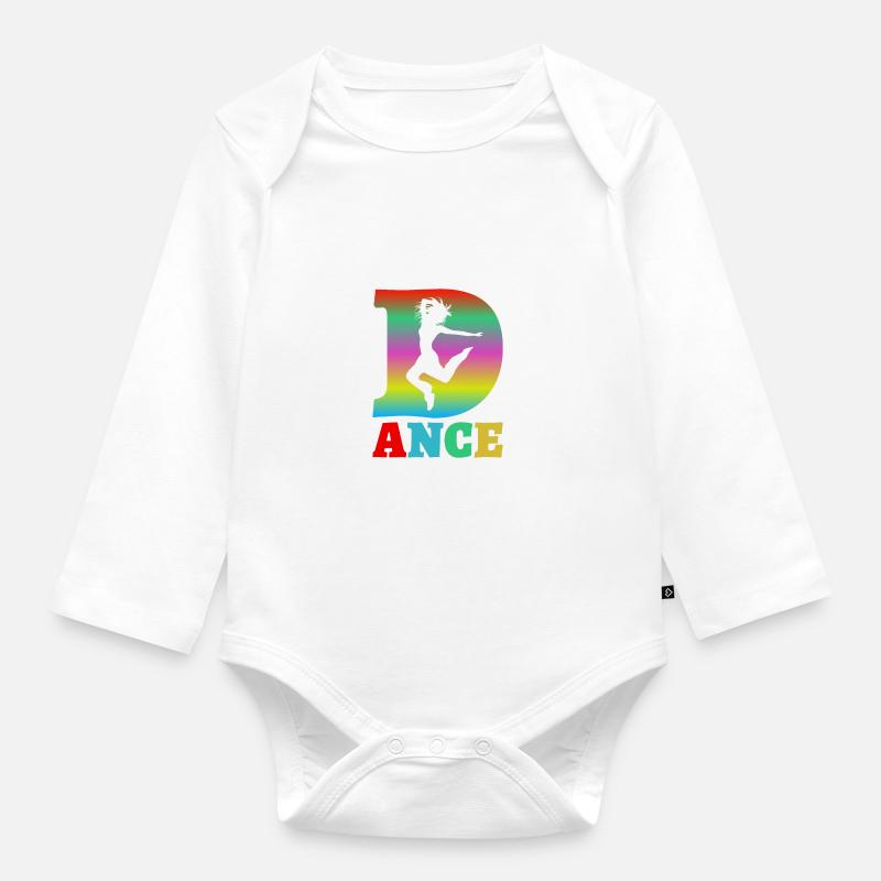 dance - Body Bébé bio manches longues - blanc