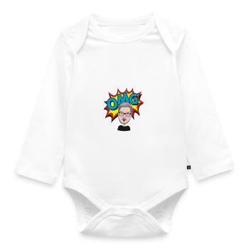 OMG! - Organic Longsleeve Baby Bodysuit - white - Front