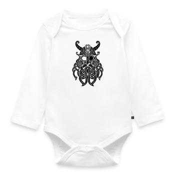 Rune Celts symbol gift mythology Viking Odi - Organic Longsleeve Baby Bodysuit - white - Front