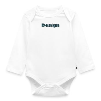 Design - Baby Bio-Langarm-Body - Weiß - Vorne