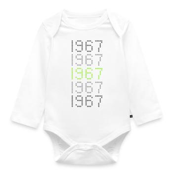 Witzig 1967 - Baby Bio-Langarm-Body - Weiß - Vorne